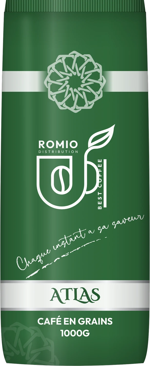 Sachet Romio Atlas, café en grains 1000 g