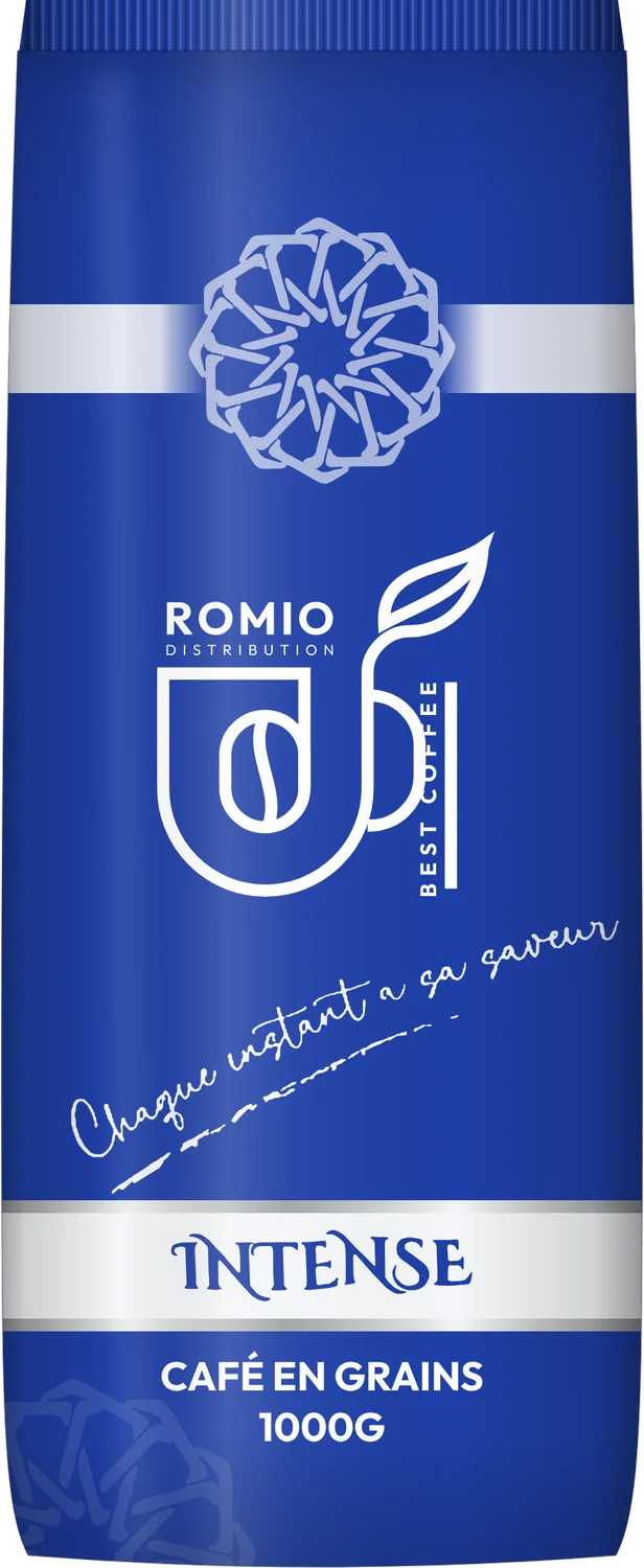 Sachet Romio Intense, café en grains 1000 g